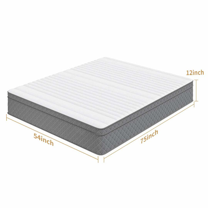 12 Inch Motion Isolation Hybrid Mattress