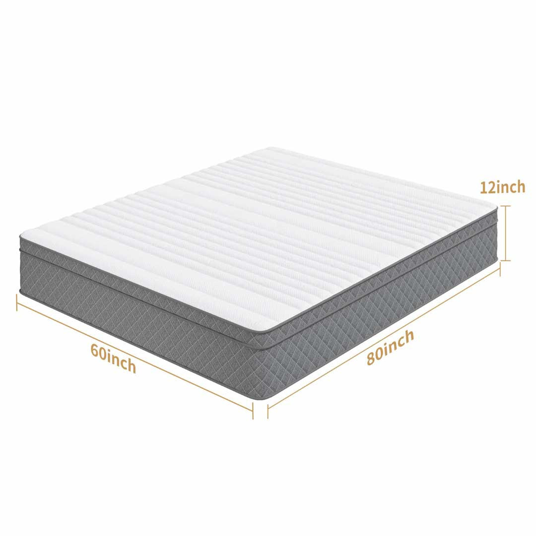 12 Inch Motion Isolation Hybrid Mattress