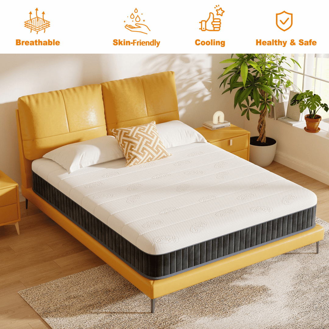 Its skin-friendly and healthy materials promote safe and safe sleep.