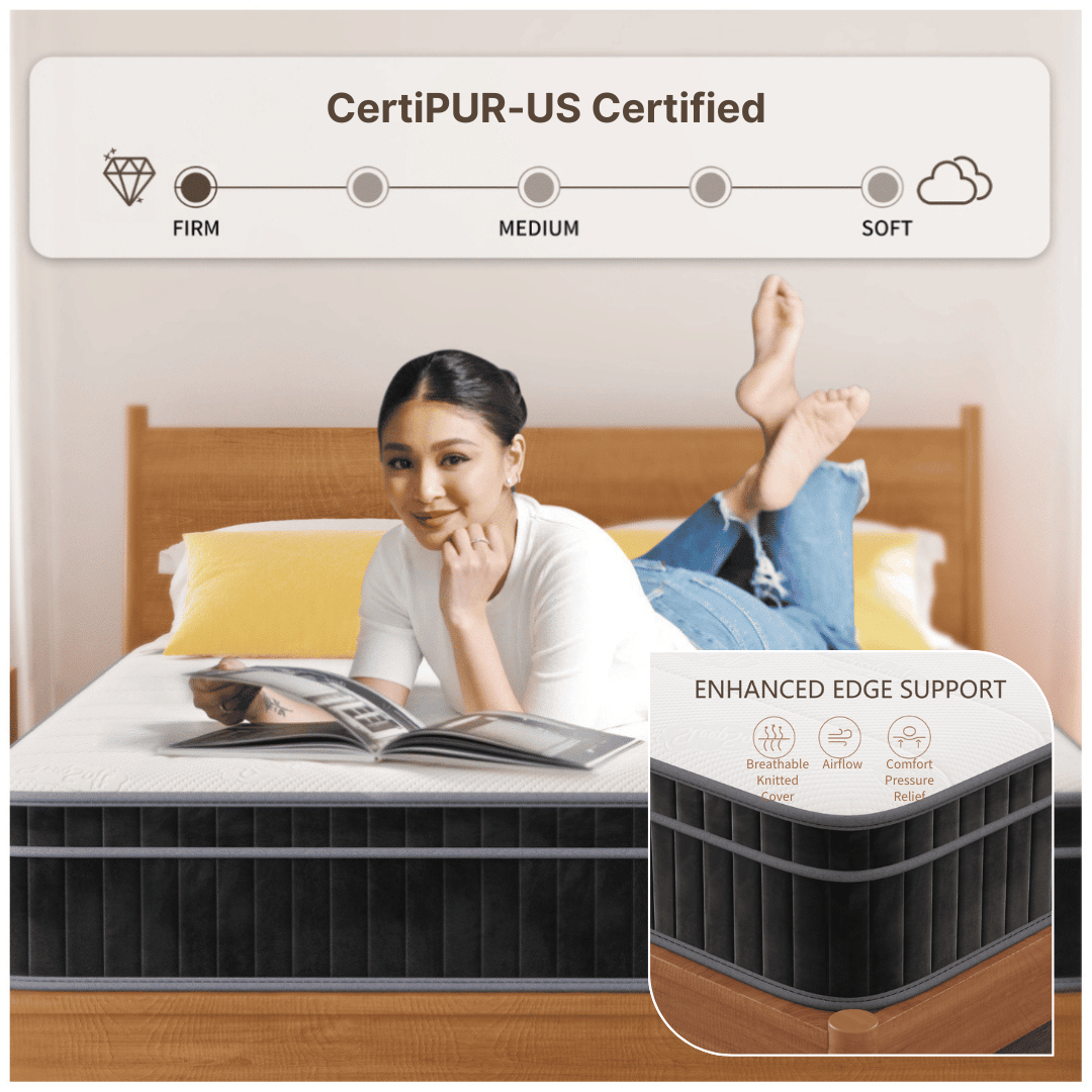 Enjoy comfort and support with this CertiPUR-US certified mattress.