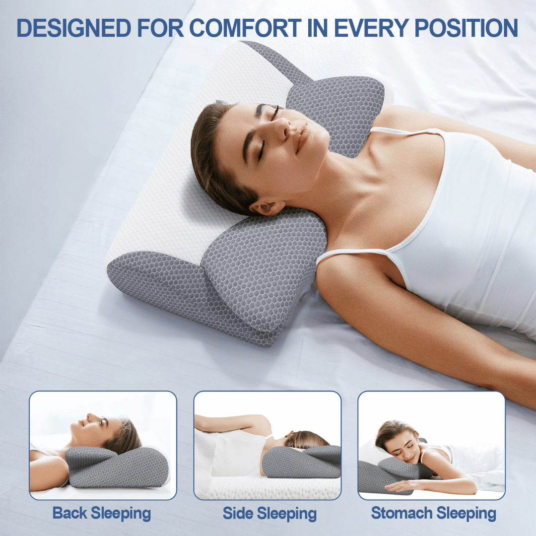 SWBVS Cervical Pillow - Ergonomic memory foam pillow for neck and shoulder pain relief 