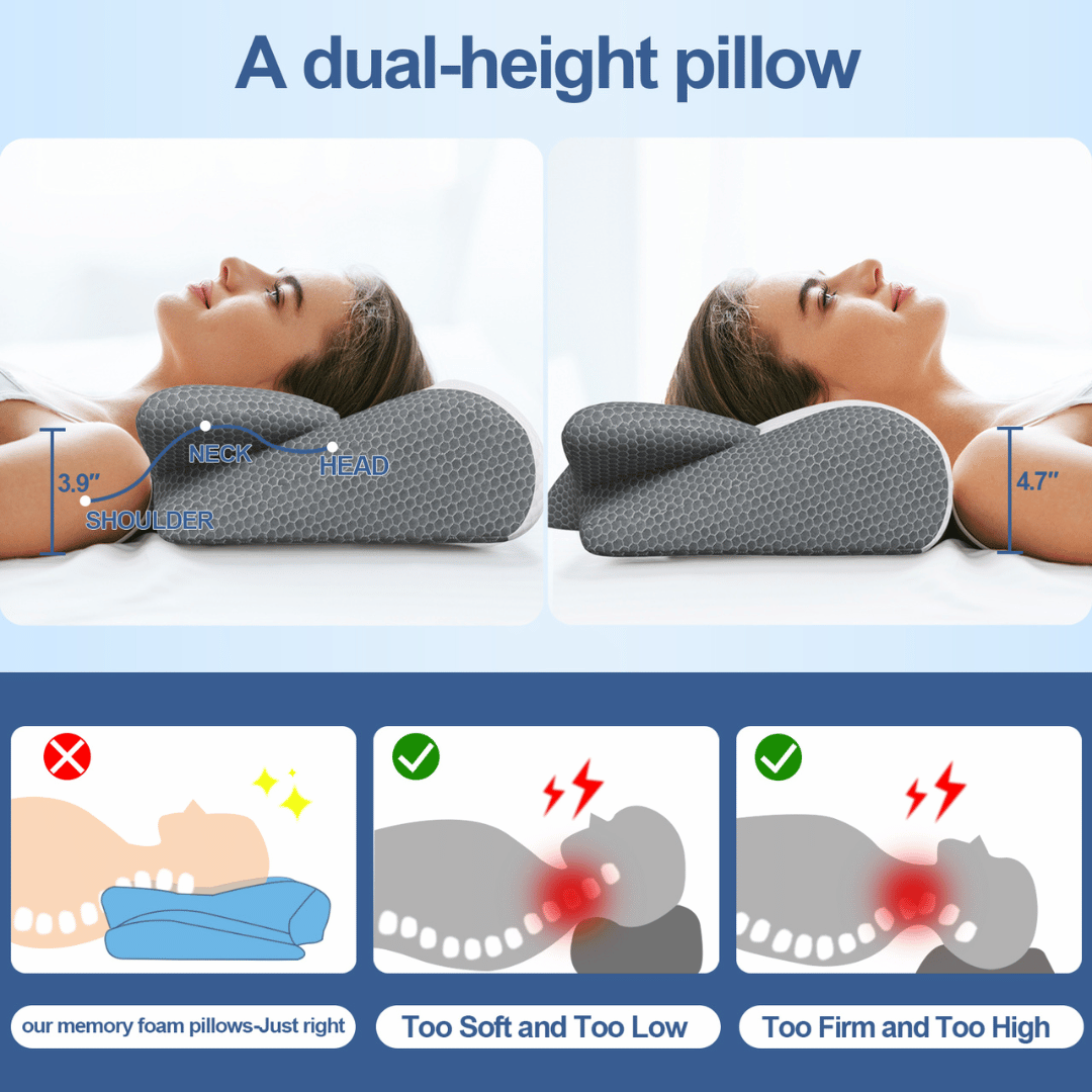 SWBVS Cervical Pillow - Ergonomic memory foam pillow for neck and shoulder pain relief 