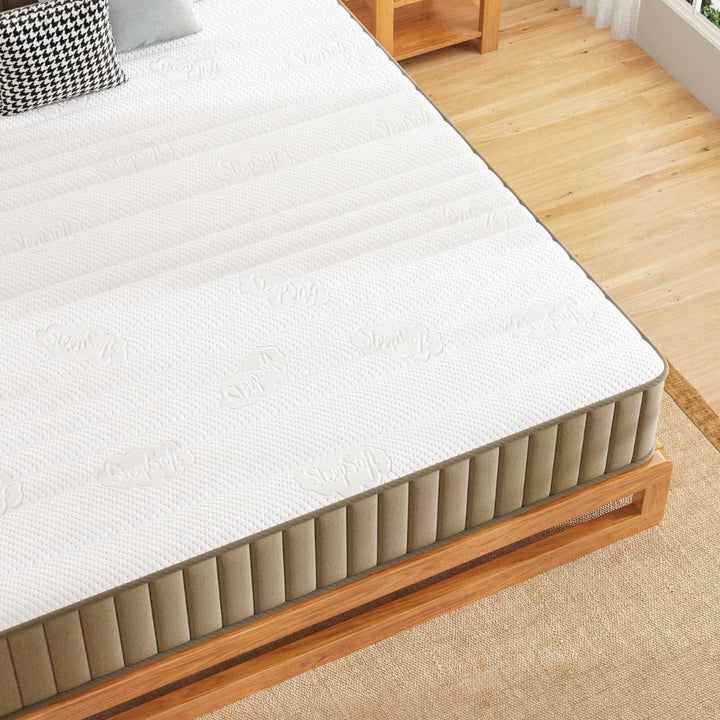 Swbvs Khaki 10 Inch Firm Hybrid Mattress with Support -8