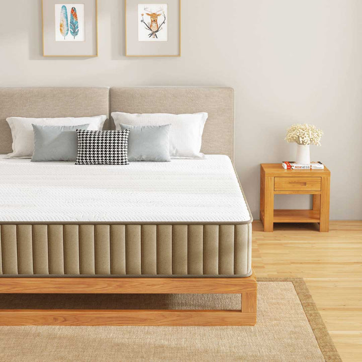 Swbvs Khaki 10 Inch Firm Hybrid Mattress with Support -9
