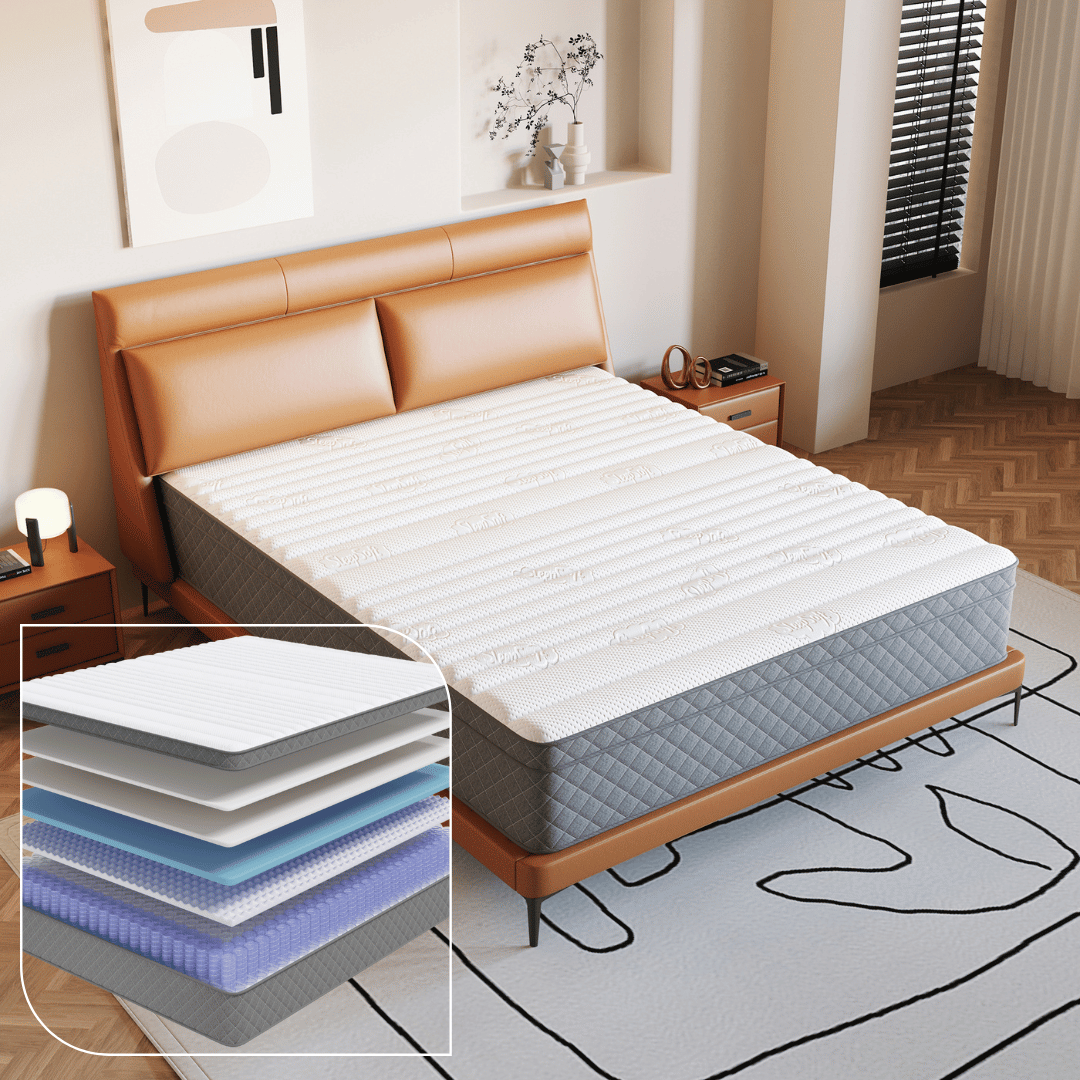 The breathable fabric and high-density foam ensure optimal air circulation, while the multi-layer construction supports your body for a peaceful night of sleep.