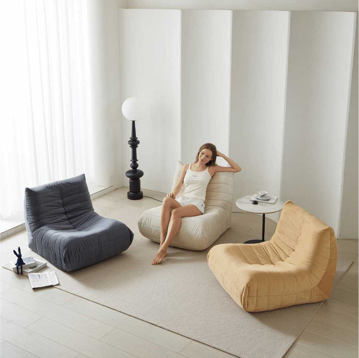 Ergonomically designed small sofa, lazy floor sofa for adults and kids -4