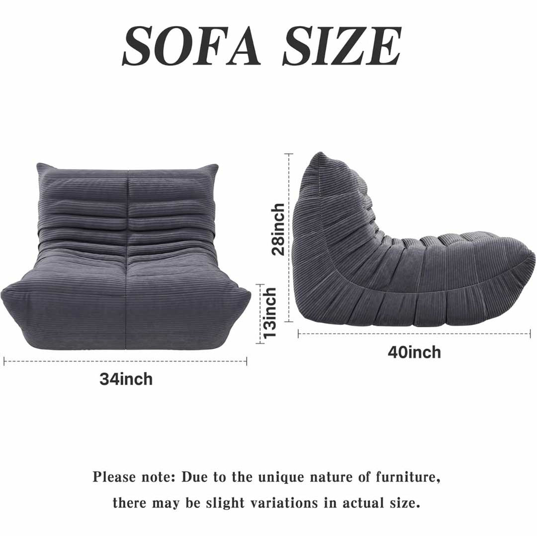 Ergonomically designed small sofa, lazy floor sofa for adults and kids -8