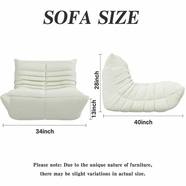 Ergonomically designed small sofa, lazy floor sofa for adults and kids -9