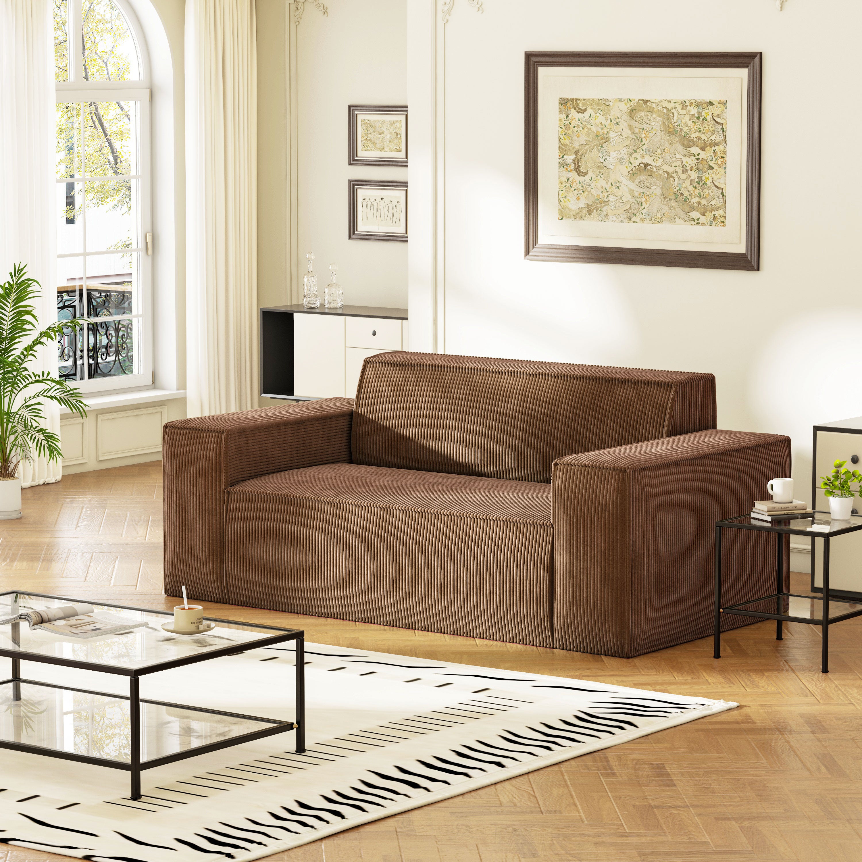 SWBVS Fashions Sofa-in-a-Box, Memory Foam 2-3 Seater Sofa Couch.