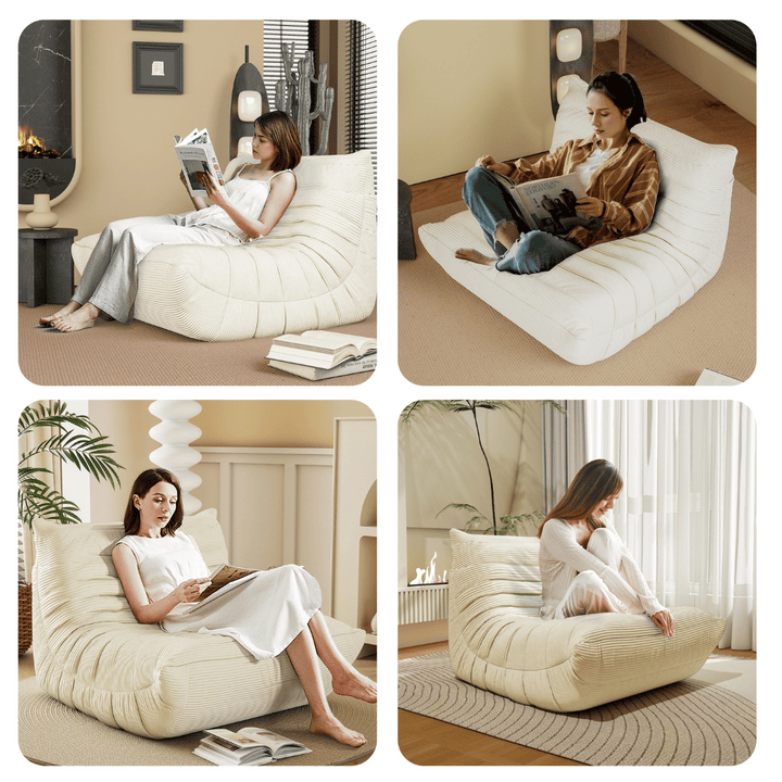 Ergonomically designed small sofa, lazy floor sofa for adults and kids