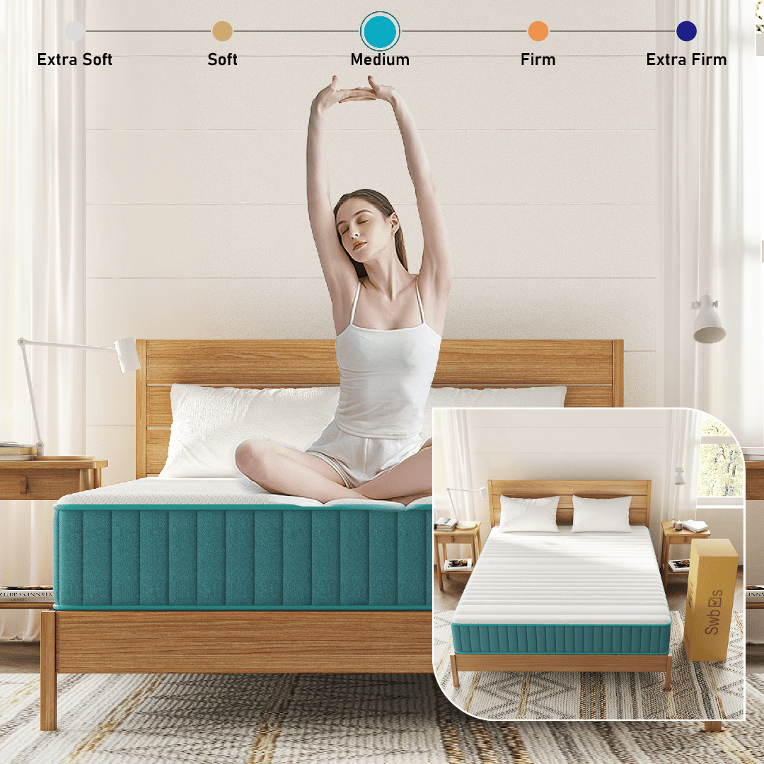 With a medium firmness, this mattress offers balanced support. Easy to set up and enjoy.