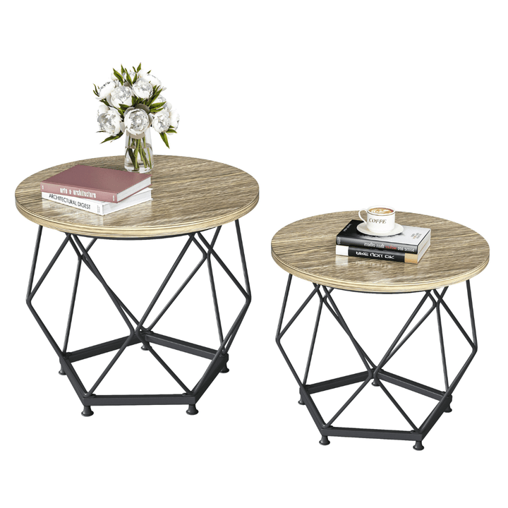 SWBVS Round Coffee Table Set of 2