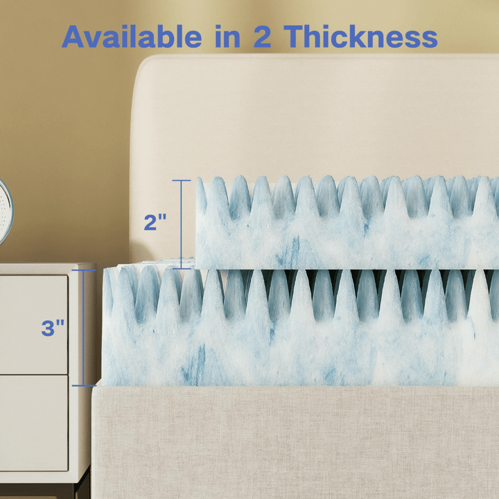 Swbvs 2-3 Inch Memory Foam Mattress Topper